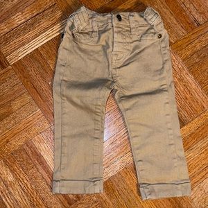 7 for mankind  12 month cuffed pant tan color